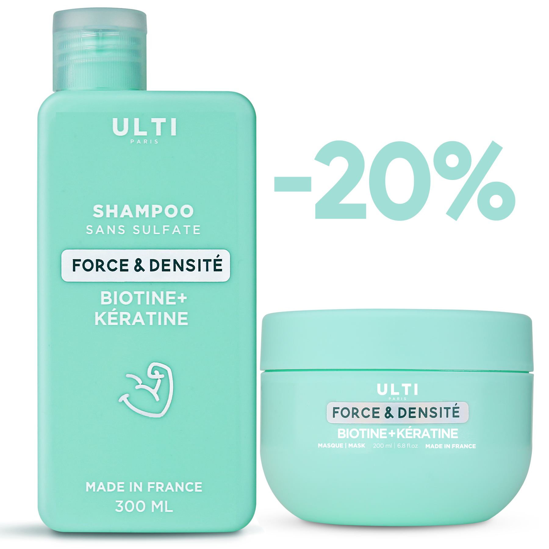 Shampoo + Masque Force et Densité